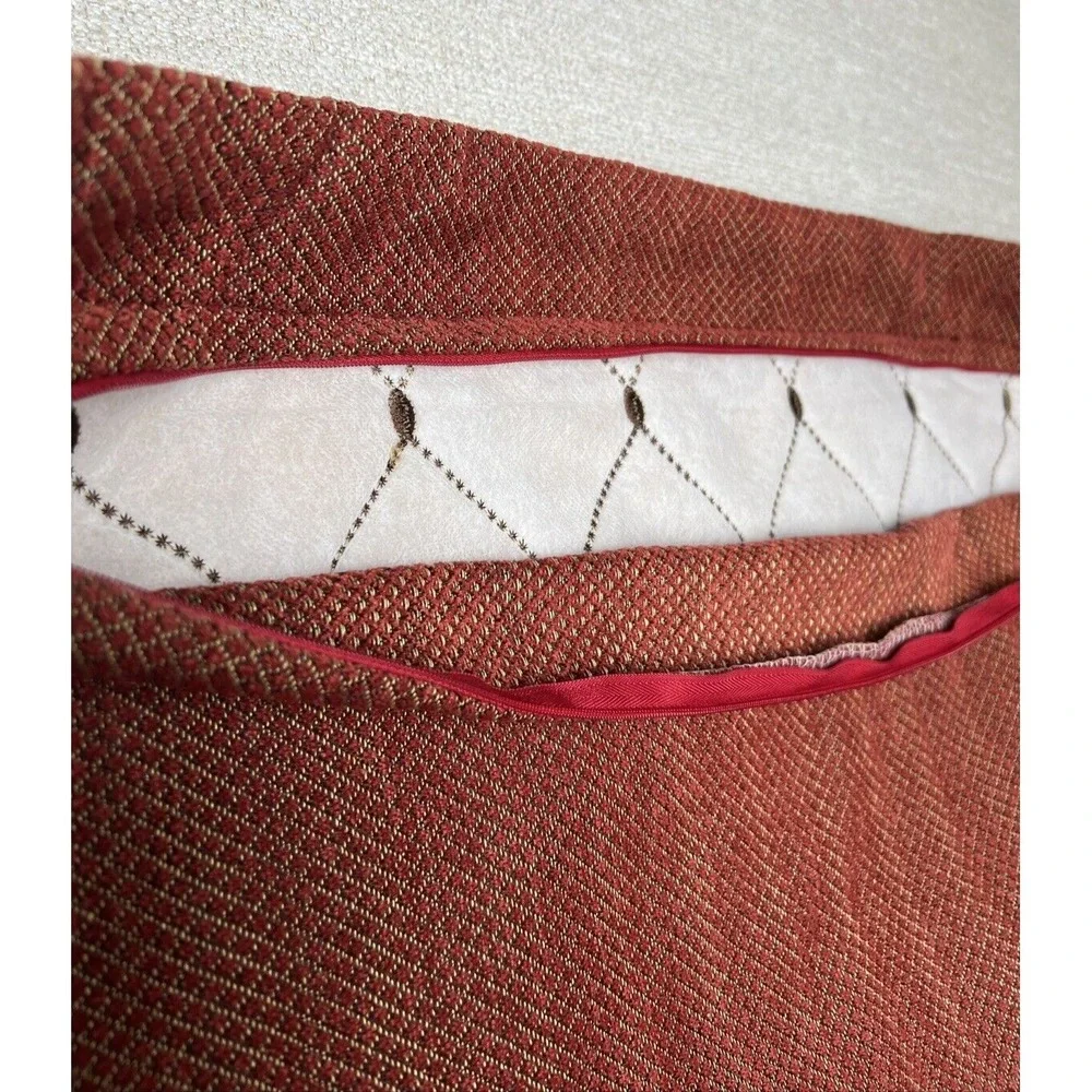 Pillow‎ Shams Biltmore For Your Home Euro 26x26 Corded Burgundy Red Traditional